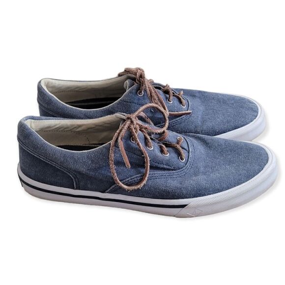 Sperry mens blue fabric top sider - Picture 3 of 6